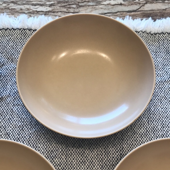 Vintage Oneida Melmac Berry Bowls Tan Beige S/7 - Picture 8 of 10